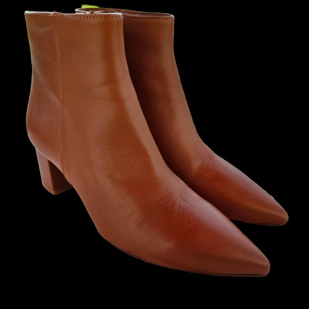Brand New, Never Worn L'Agence Women's Brown and Tan Leather Boots Sz 39.5 (9.5)